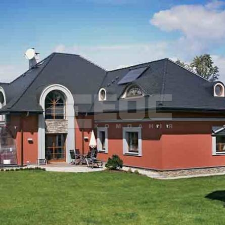 Керамическая черепица Опал антрацитовая ангобированная