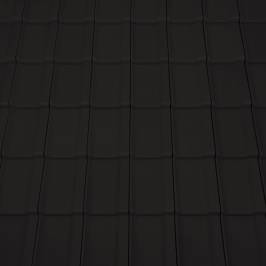 Керамическая черепица Braas Топаз 11V антрацитовая ангобированная