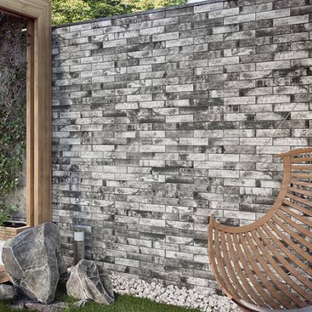 Клинкерная фасадная плитка Stone Piatto Antracyt 300х74х9