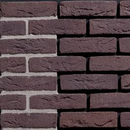 Фасадная плитка ручной формовки Aubergine HG DF 215x20x65