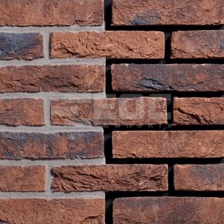 Фасадная плитка ручной формовки Koper Roodbont WF 210x20x50