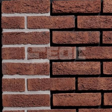 Фасадна плитка ручного формування Rood Bezaagseld Gereduceerd DF 215x20x65