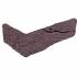 Кутова плитка ручного формування Aubergine WF 210/100х50х20