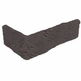 Кутова плитка ручного формування Cerre Negro DF 215/100х65х20