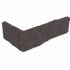 Угловая плитка ручной формовки Cerre Negro WF 210/100х50х20