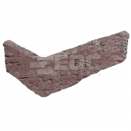 Угловая плитка ручной формовки Donkerrood Gereduceerd WF 210/100х50х20
