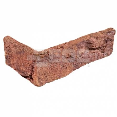 Угловая плитка ручной формовки Koper Rood WF 210/100х50х20