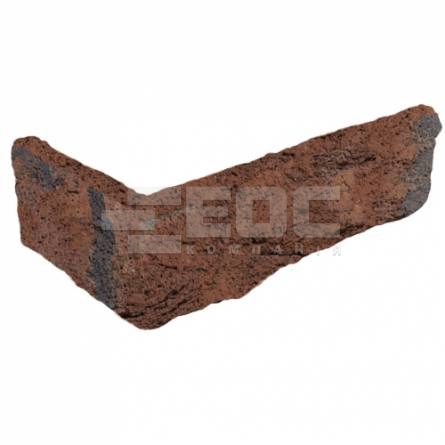 Угловая плитка ручной формовки Oranje Blauw Bezaagseld DF 215/100х65х20