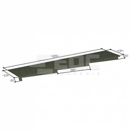 	Боковой фартук левый 400 Greenstone