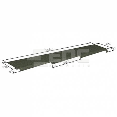 Боковой фартук правый 400 Greenstone