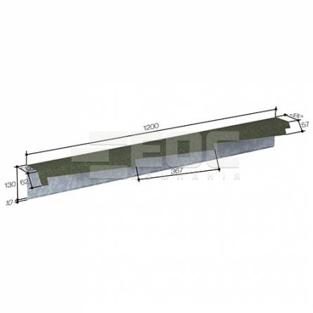 Кожух ветровой доски левый 368 Greenstone