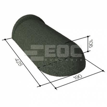 Круглый конек конечный 190 Sage