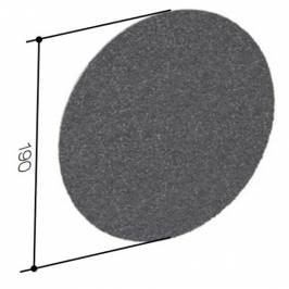 Окончание круглого конька 190 Charcoal