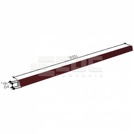 Ребровой конек 245 Burgundy