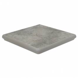Клинкерная угловая ступень Quarz grau 320x320x9,5