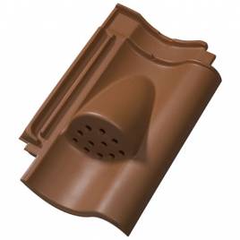 Вентиляционная керамическая черепица Z5 натуральная красная