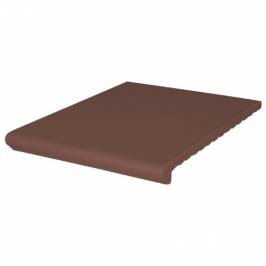 Клинкерная ступень венецианская гладкая Natural Brown 330х245х14