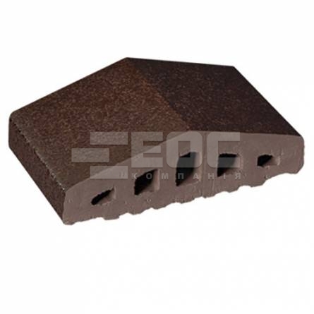 Профильный кирпич для ограждений 02 Glazed Brown 180/120х100х58