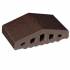 Профильный кирпич для ограждений 02 Glazed Brown 180/120х100х58