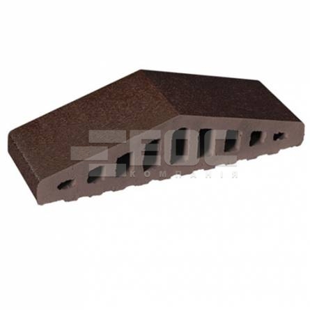 Профильный кирпич для ограждений 02 Glazed Brown 310/250х100х78 