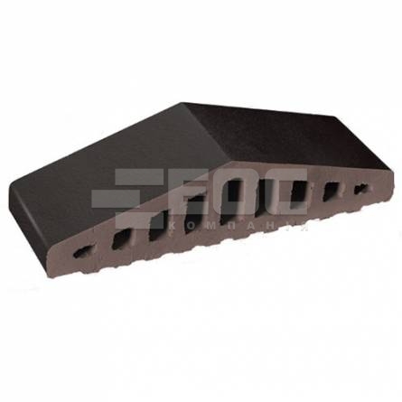 Профильный кирпич для ограждений 18 Volcanic Black 310/250х100х78 