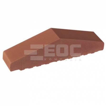 Профільна цегла для огорожі повнотіла 01 Ruby-Red 310/250х65х78