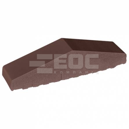 Профільна цегла для огорожі повнотіла 03 Natural Brown 310/250х65х78