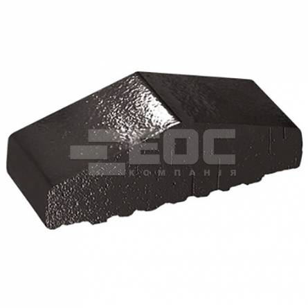 Профільна цегла для огорожі повнотіла 17 Onyx Black 180/120х65х58