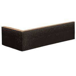Кутова клінкерна плитка King Klinker 17 Onyx Black 120/250х65х10