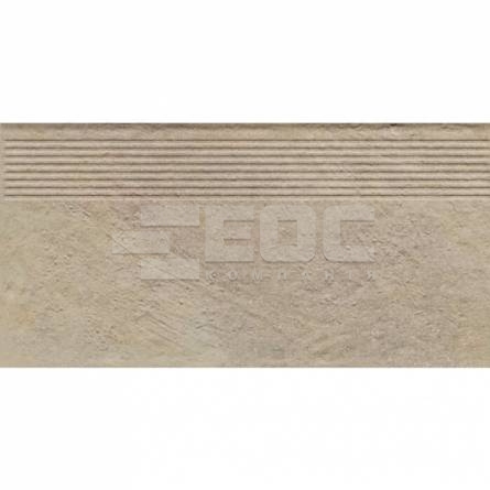 Клінкерна сходинка матова рифлена структурна Eremite Crema 300х600х8,5 Paradyz – EOS. Фото, ціна, пр