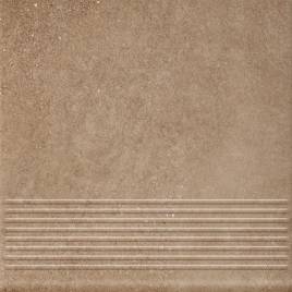 Клінкерна сходинка проста Paradyz Mattone Sabbia Brown 300х300х8,5