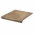 Клінкерна сходинка з капіносом проста Paradyz Mattone Pietra Beige 300х330х38