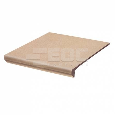 Клінкерна сходинка з капіносом проста Paradyz Mattone Sabbia Beige 300х330х38