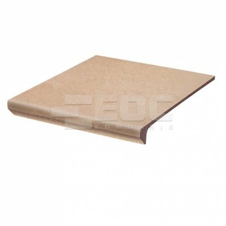 Клінкерна сходинка з капіносом проста Paradyz Mattone Sabbia Beige 300х330х38