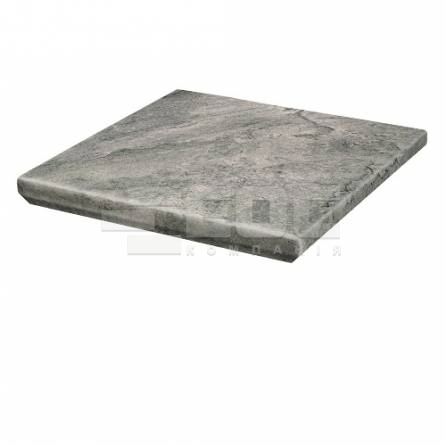 Клинкерная угловая ступень с капиносом Paradyz Mattone Pietra Grafit 330х330х38