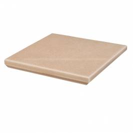 Клинкерная угловая ступень с капиносом Paradyz Mattone Sabbia Beige 330х330х38