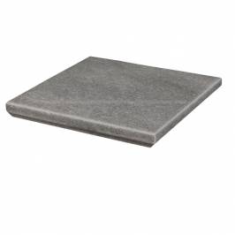 Клинкерная угловая ступень с капиносом Paradyz Mattone Sabbia Grafit 330х330х38