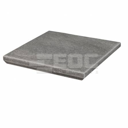 Клінкерна кутова сходинка з капіносом Paradyz Mattone Sabbia Grafit 330х330х38