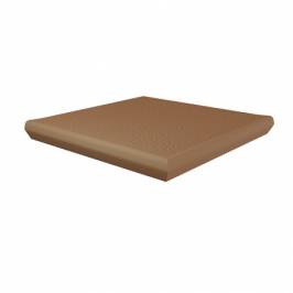 Клинкерная угловая ступень с капиносом Paradyz Sundown Sand 330х330х38