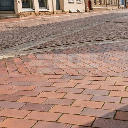 Тротуарная клинкерная брусчатка 04S Rotbraun Bunt Spezial 200x100x40