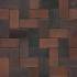Тротуарная клинкерная брусчатка 04S Rotbraun Bunt Spezial 200x100x40