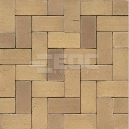Тротуарная клинкерная брусчатка 06 Hellbraun Bunt 200x100x52