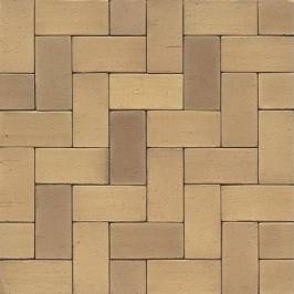 Тротуарная клинкерная брусчатка 06 Hellbraun Bunt 200x65x52