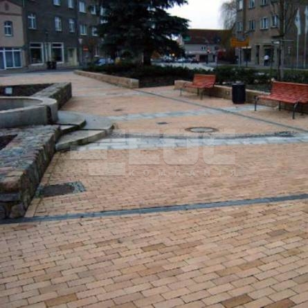 Тротуарная клинкерная брусчатка 06 Hellbraun Bunt 200x100x52