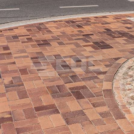 Тротуарная клинкерная брусчатка 08S Lachsrot Spezial 200x100x52