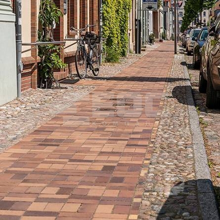 Тротуарная клинкерная брусчатка 08S Lachsrot Spezial 200x100x52