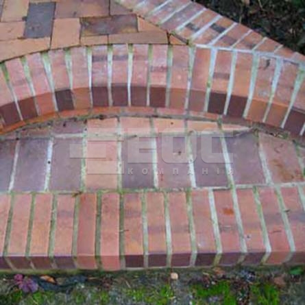 	Тротуарная клинкерная брусчатка 10 Violettblau Geflammt 200x100x52