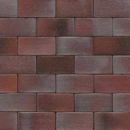 Тротуарная клинкерная брусчатка 10 Violettblau Geflammt 200x65x52
