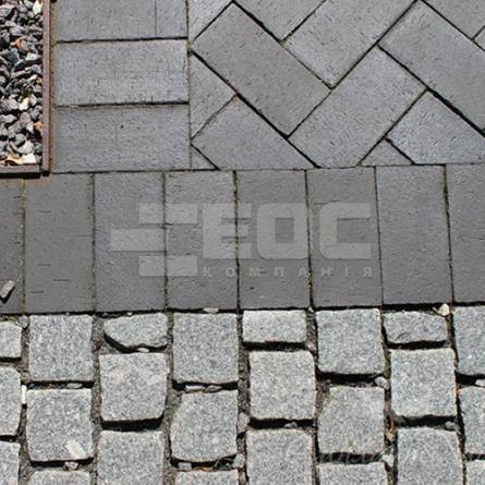 Тротуарная клинкерная брусчатка 15 Schwarz Bunt Edelglanz 200x65x52