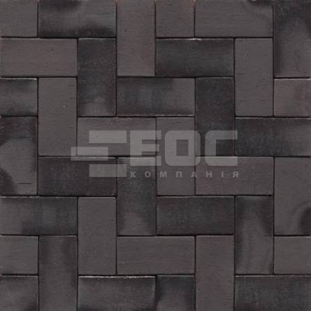Тротуарная клинкерная брусчатка 15 Schwarz Bunt Edelglanz 200x65x52